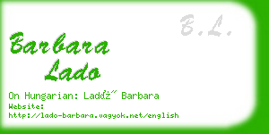 barbara lado business card